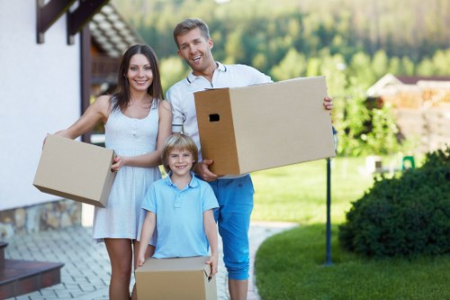 Local removal team managing a short-distance household move