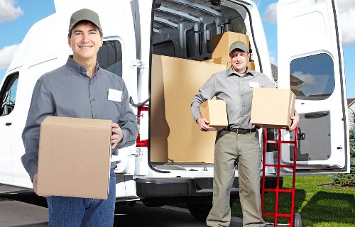 Packed boxes and personal items for student storage in Monkenhadley