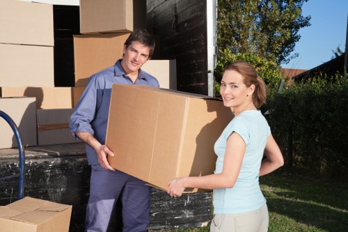 Careful fragile-item packing during a Monkenhadley house move