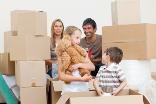 Business inventory arranged for efficient storage in Monkenhadley