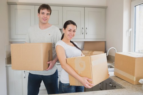 Local packing team in Monkenhadley readying boxes for a smooth move